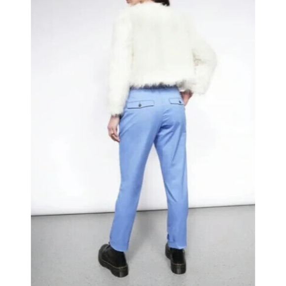 Wildfang The Essential Trouser in Periwinkle Blue Size 10 - Picture 4 of 11